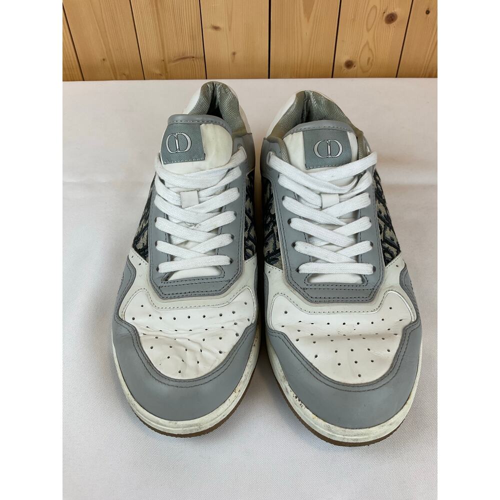 Men's DIOR B27 Low Top Sneaker Size 42/ Size 9- White/Gray - Picture 2 of 7
